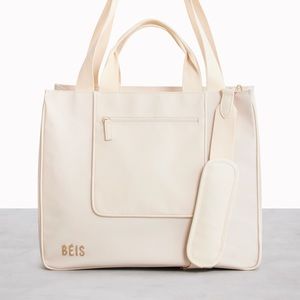 Béis East West Tote in Beige - New without tags!